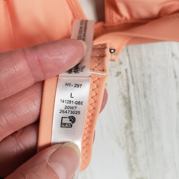 NWT Victoria's Secret Lip Smacker Coral Essential Halter Bikini Top Size Large - Picture 10 of 15